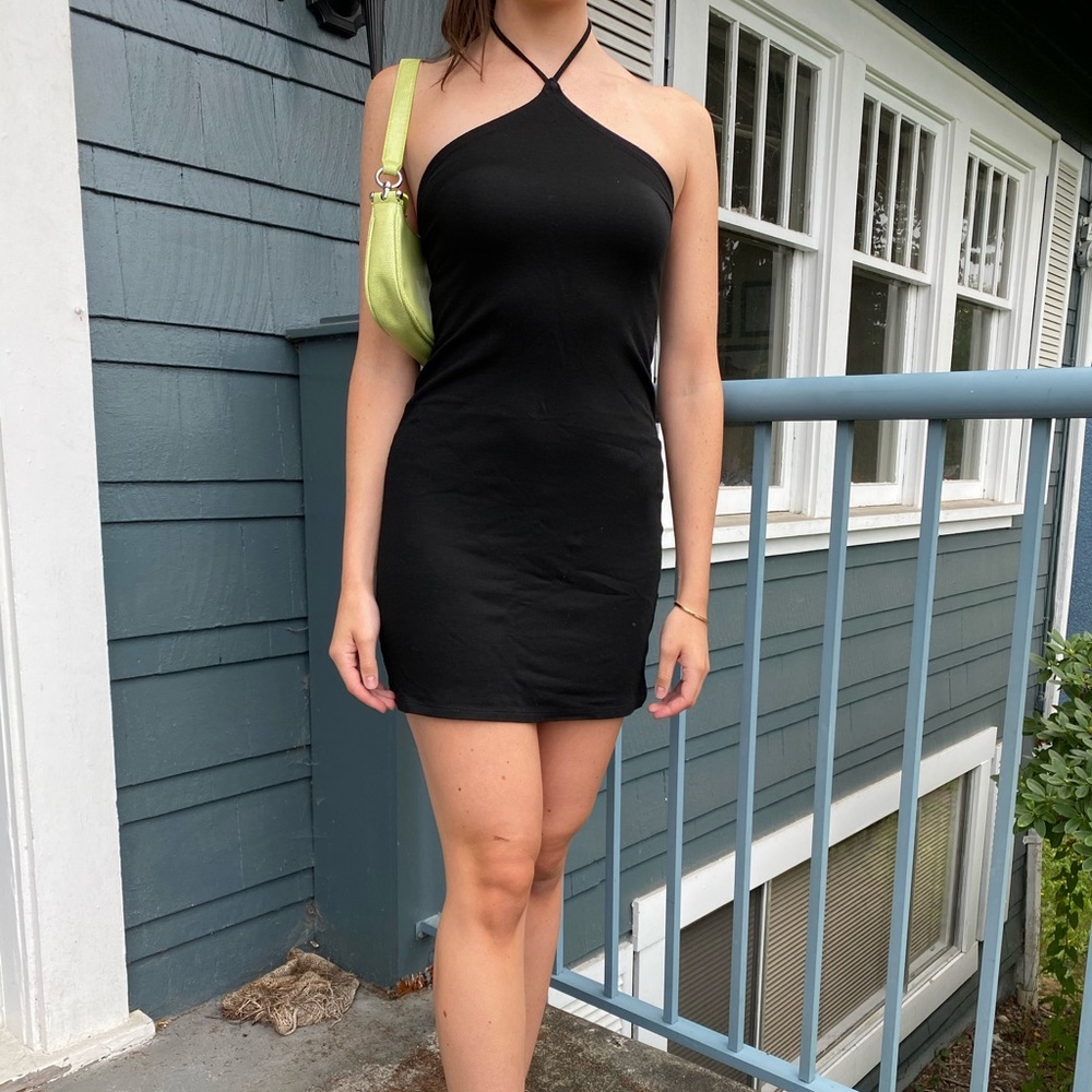 Brandy Melville Black Halter Dress